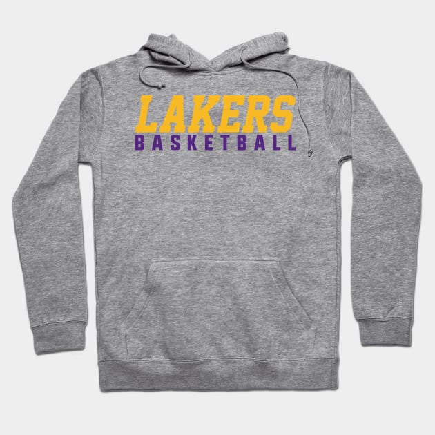 Lakers Basketball Tee Hoodie by knnthmrctn